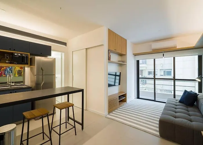 MA308 Novo e chic, cama Queen e Ar Condicionado